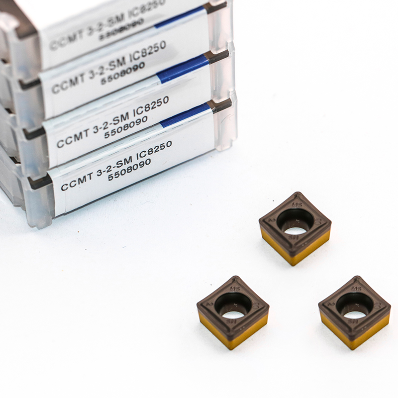 CCMT09T308-SM IC8250 carbide inserts 100% for turning machining