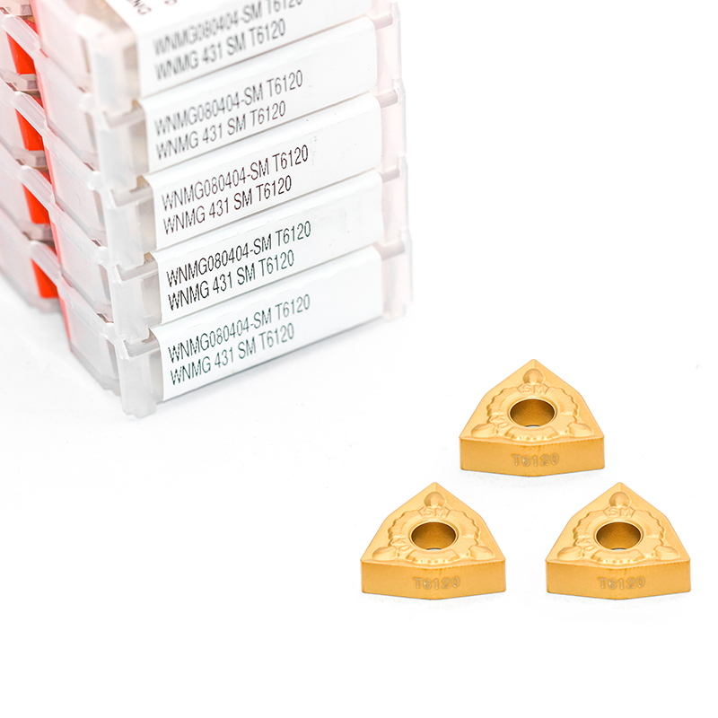 WNMG080404-SM T6120 carbide inserts japan original cnc lathe machine for metal processing