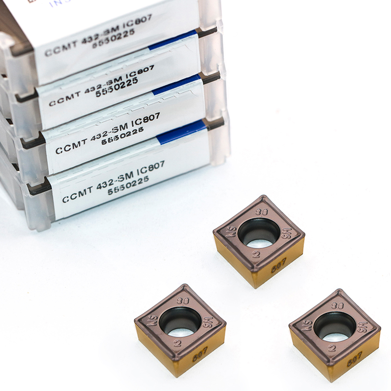 CCMT120408-SM IC807 carbide inserts israel brand 100% original turning tool for metal machining
