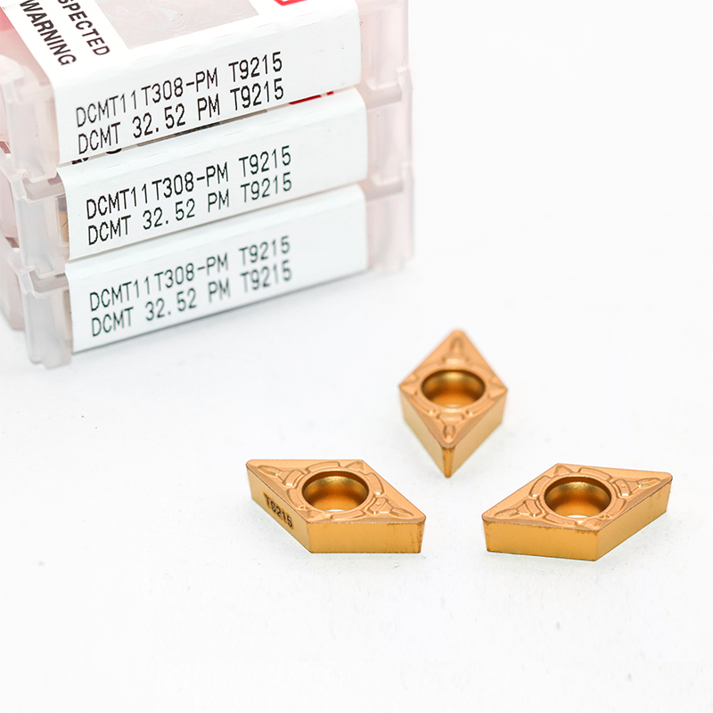 DCMT11T308-PM T9215 carbide inserts for steel and stainless steel machining 