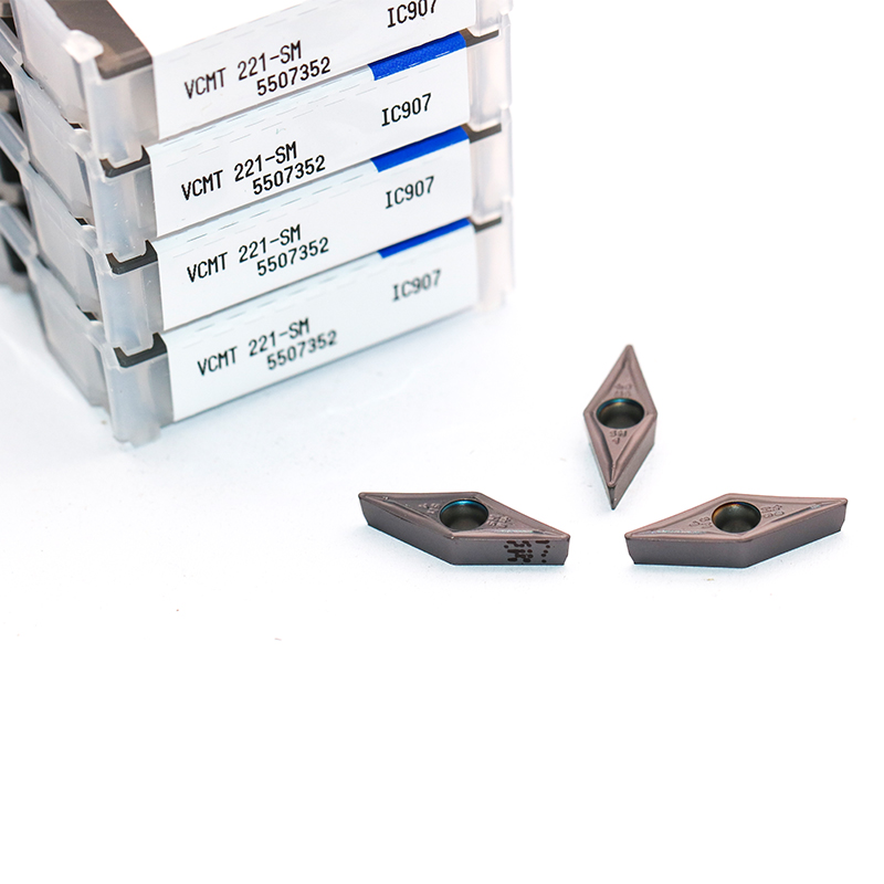 VCMT110304-SM IC907 carbide inserts turning machine cnc tools for steel machining