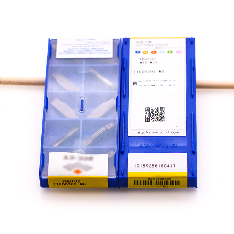 ZTFD0303-MG YBG102 carbide inserts cutting machine for steel and stainless steel machining