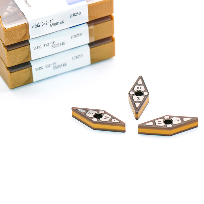 VNMG160408-TF IC8250 carbide inserts for turning iscar israel brand suitable for steel machining