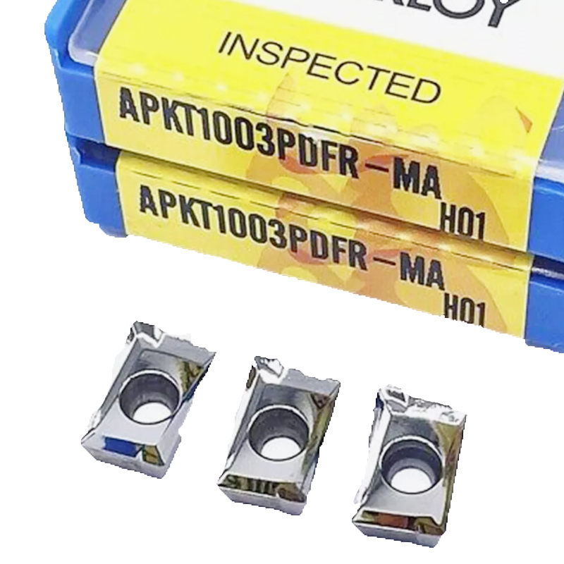 10PCS Apkt 1003pdfr- Ma H01 CNC Carbide Milling Insert for Aluminum