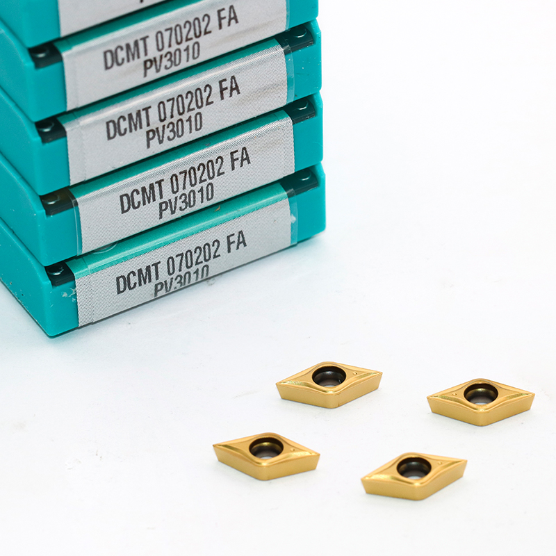 DCMT 070202 FA PV3010 carbide inserts cnc machine lathe tools for steel and cast iron machining