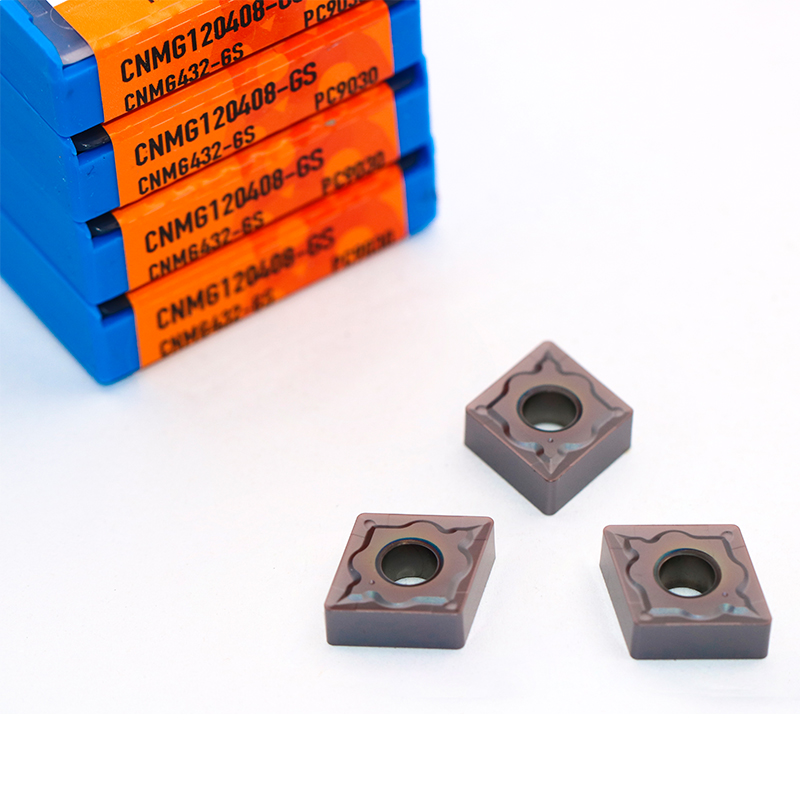 Cemented Carbide Inserts for Industrial Use Cnmg120408-GS PC9030