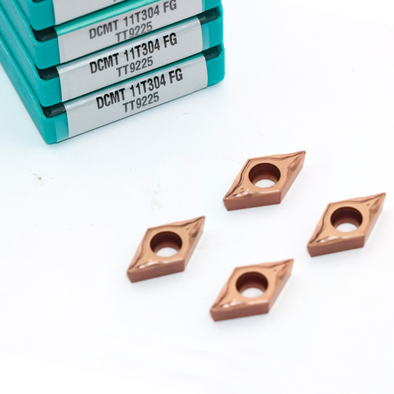 DCMT 11T304 FG TT9225 carbide inserts cnc machine for steel machining 