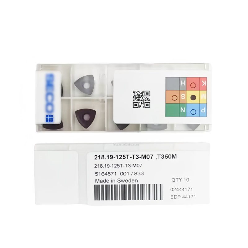 Secos Hard CVD Coated Cutting Medium Hardness Mill Cutter Inserts 218.19-125t-T3-M07 T350m