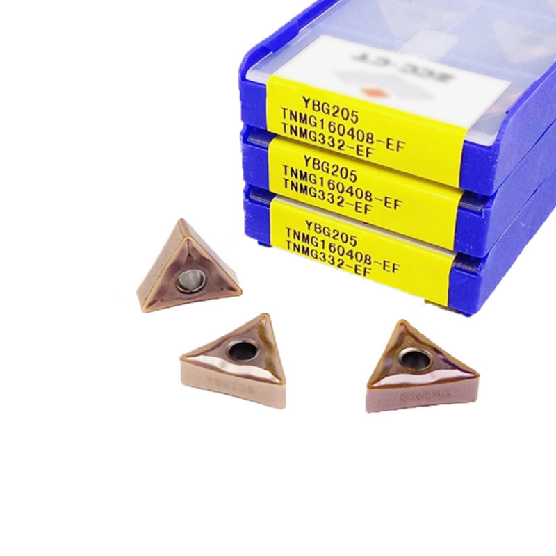 Zhuzhou Stainless Steel Triangular CNC Turning Insert Tnmg160404 160408-Ef Ybg205 Wear-Resistant
