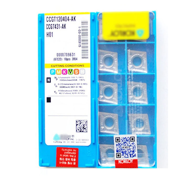 New Korloy Ccgt120402-Ak H01 Carbide Inserts CNC Tool Fast Delivery