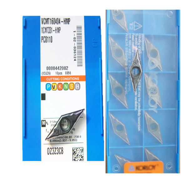 Korloy Vcmt160404-Hmp PC8110 Turning Inserts