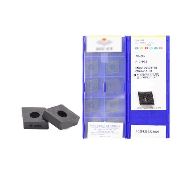 Authentic Zhuzhou Diamond CNC Blade Cnmg120408-Pm Ybc252 Lathe Blade Carbide Inserts