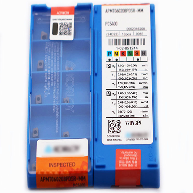 Indexable Sturdy CNC Milling Inserts Apmt060208pdsr-mm